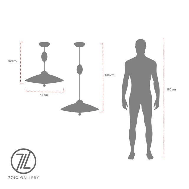 Mid 20th Century Mexican Pull Down Pendant Light Fixture For Sale - Image 12 of 17