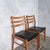 Black Mid-Century Teak & Beech Ladder Back Dining Chairs, Set of 2 For Sale - Image 8 of 11