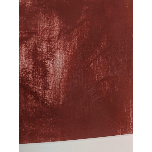 Drawing/Sketching Materials Vintage Original Pastel Portrait Drawing Framed For Sale - Image 7 of 9