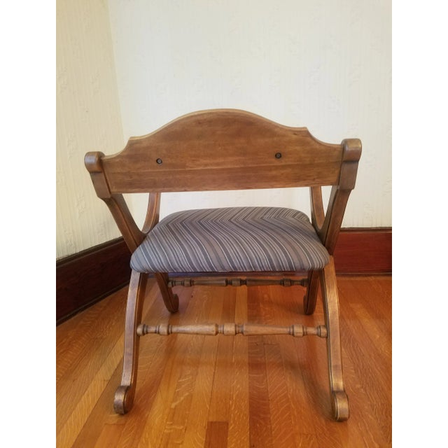 Gray Late 20th Century Restored Medieval Style Klismos Chair For Sale - Image 8 of 10
