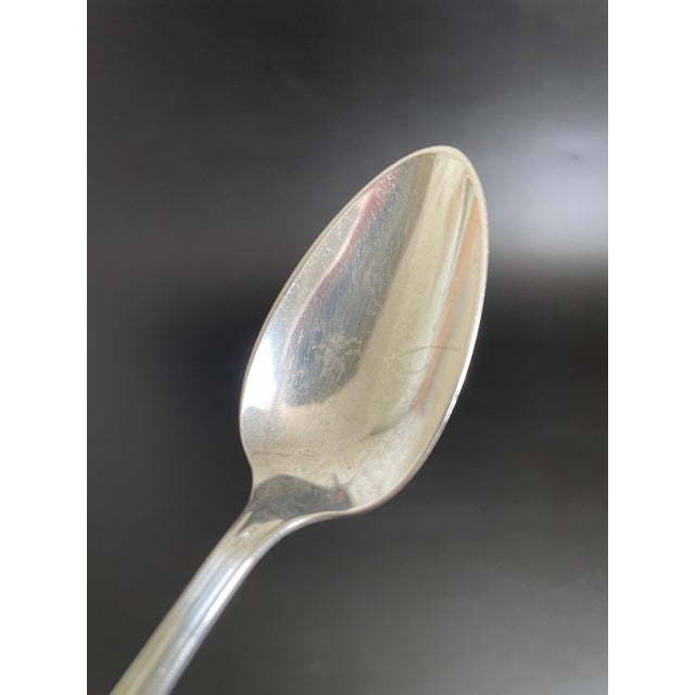 1930s National Silver Co Overture 1936 Sterling Silver Five O'Clock Teaspoon For Sale - Image 5 of 8