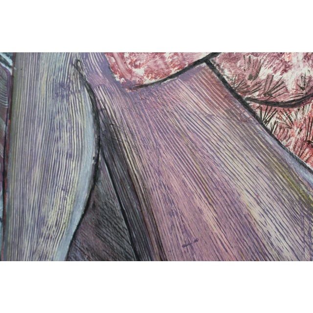 1980s Monumental Persian Artist Contemporary Art 6 Foot Painting by Milano Khzanjian For Sale In San Diego - Image 6 of 13