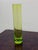 Glass Cylindrical Lime Green Tall Vase For Sale - Image 7 of 12