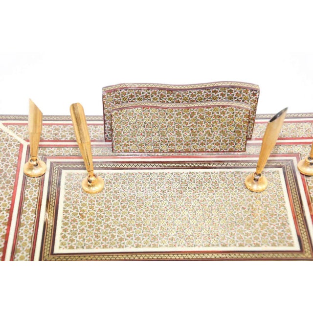 Wood VIntage Persian Khatam Pen Holder For Sale - Image 7 of 12