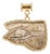 Eye of Horus Pendant W 21k Rope Trim & Bail For Sale