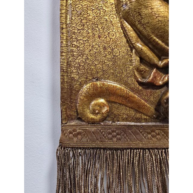 Spanish Artist, Polychrome Carved Reliefs of Saints, 1550, Wood, Set of 2 For Sale - Image 16 of 17