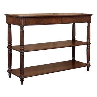 19th Century English Regency Mahogany Etagere Server ~ Console For Sale