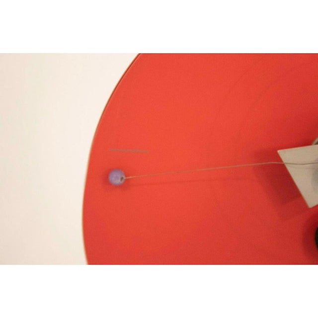 Memphis style Constructivism aluminum desk clock by Nicolai Canett. Marked "Art time collection, Japan". Signed Canetti on...