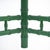 Mid 20th Century Faux Bamboo Green Entry Console For Sale - Image 5 of 5