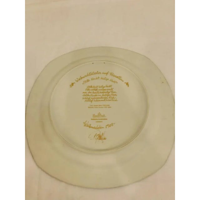 Ceramic Silent Night Holy Night Christmas Plate by Bjørn Wiinblad for Rosenthal, 1983 For Sale - Image 7 of 8