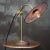 French Petrol Enamel Brass Desk Light For Sale - Image 4 of 8