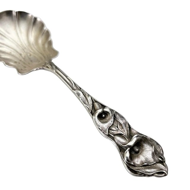 Beaux-Arts Early 1900s Watson Sterling Silver Jam Spoon For Sale - Image 3 of 7