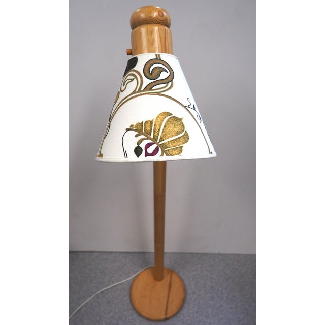 1970s Pine Floor Lamp for Solbacken, Sweden, 1970s For Sale - Image 5 of 15
