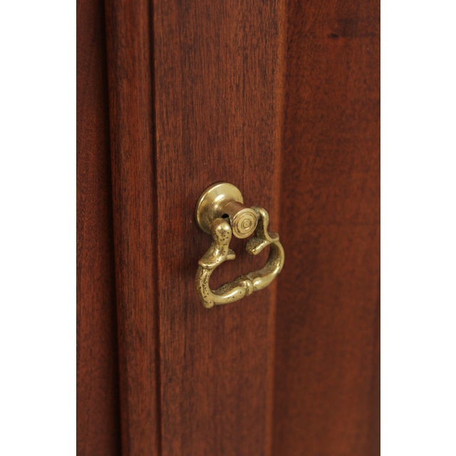 Bartley Collection Cherry Chippendale 1 Door Spice Cabinet For Sale - Image 14 of 17