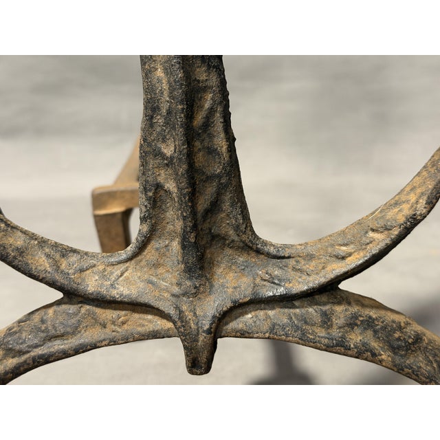 1920s Fireplace Andirons with Naval Ship and Anchor from Bradley & Hubbard, 1920s, Set of 2 For Sale - Image 5 of 10