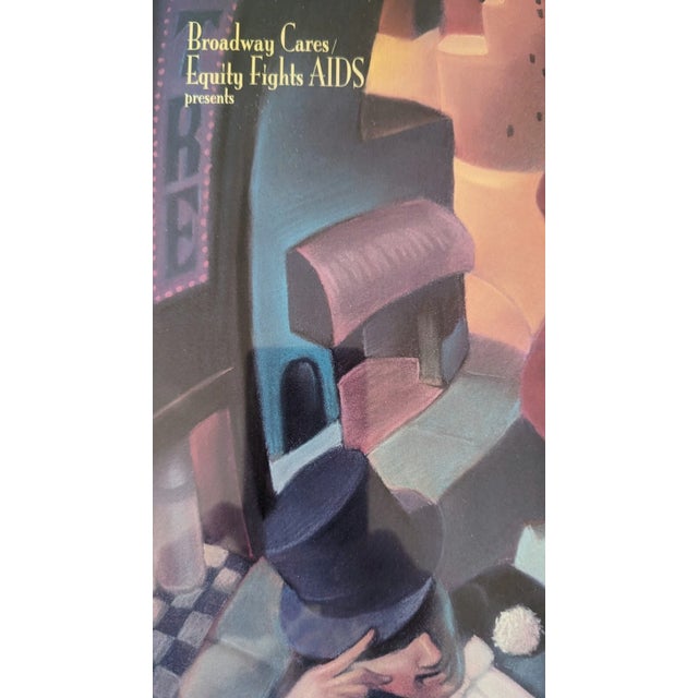 1995 Framed Poster "Broadway Cares/Equity Fights Aids. The 9th Annual Broadway Flea Market" For Sale - Image 9 of 14