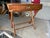 Mid-Century Modern Vintage Campaign Distressed Leather Top Bamboo Executive Desk by Drexel Heritage For Sale - Image 3 of 18