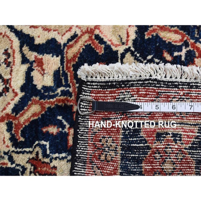 Traditional 1970 Champagne Color Vintage Persian Hamadan Camel Hair Pure Wool Hand Knotted Rug For Sale - Image 3 of 11
