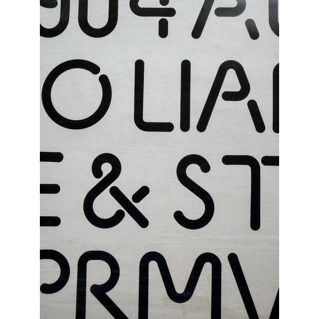 Kho Liang Ie, Affiche Met Ontwerp Voor Een Lettertype, Begin Jaren 1970, Exhibition Poster, Printed in Netherlands For Sale - Image 6 of 13