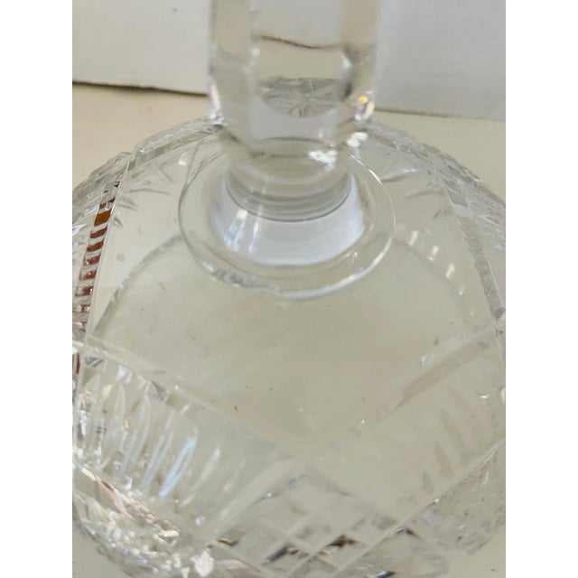 1960s Vintage Diamond Cut Crystal Epergne For Sale - Image 5 of 5