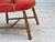 1960s Scandinavian Armchair in Red Wool and Beech, 1960s For Sale - Image 5 of 18