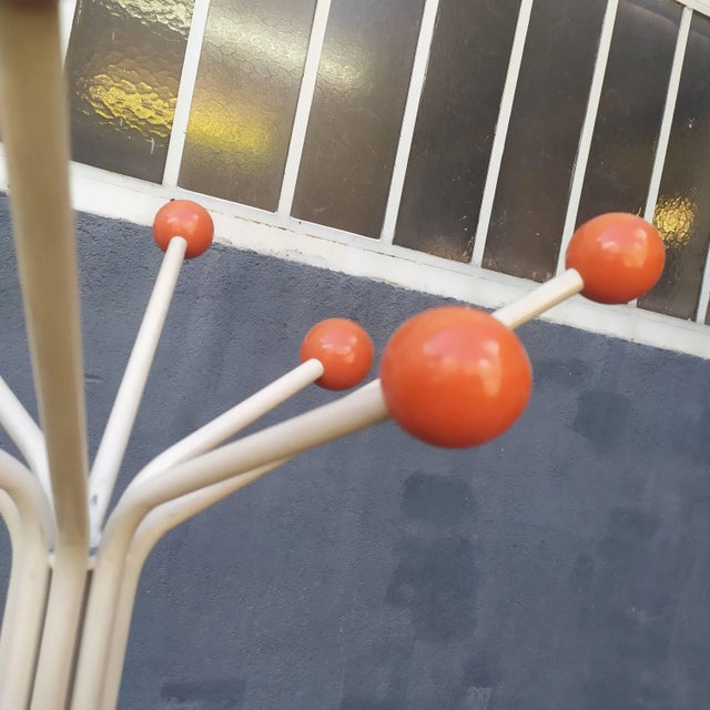 Metal Vintage Orange Rack, 1970s For Sale - Image 7 of 18