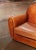 Early 20th Century French Art-Deco Brown Leather Two-Seat Club Sofa For Sale - Image 4 of 11