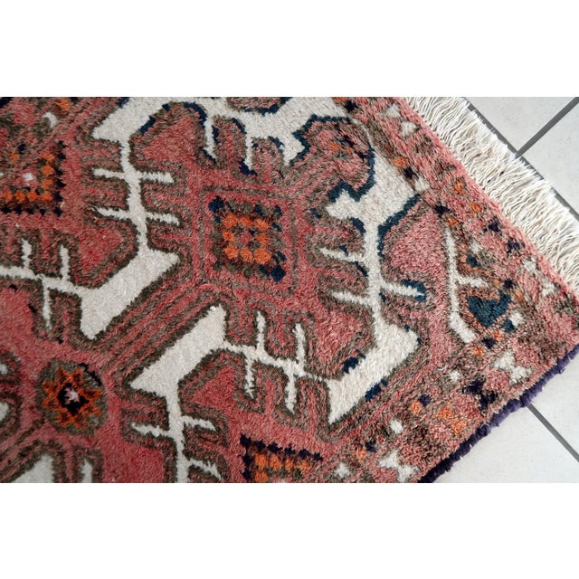1970s 1970s, Handmade Vintage Persian Hamadan Rug 2.3' X 3.9 For Sale - Image 5 of 9