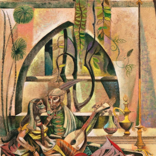 1960s 'Beneath the Stars' by Leon D'Usseau, Lovers, Moghul, Isfahan, Chouinard, Los Angeles County Museum of Art, Dallas Museum For Sale - Image 5 of 9