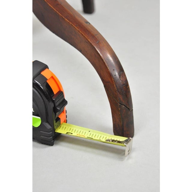 Wood Antique American Sheraton Mahogany Tilt Top Side Tea Table Candle Stand For Sale - Image 7 of 12