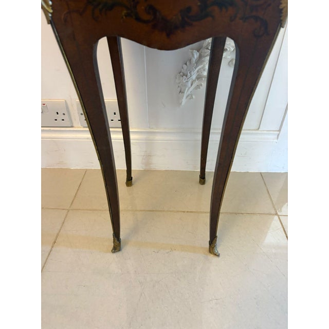 French Victorian Lacquered Ormolu Mounted Jewellery Cabinet or Lamp Table, 1860s For Sale - Image 12 of 16