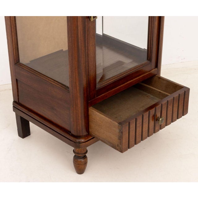 Art Deco Walnut Display Cabinets, Pair For Sale - Image 10 of 11