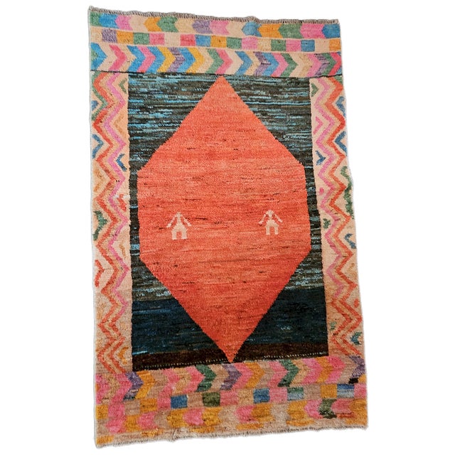 Handmade Afghan Rug in Hand-Knotted Wool, 2010s For Sale