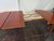 Auburn Mid- Century Danish Modern Teak Dining Table Round Opens Oval 105 Inches With 3 Leaves For Sale - Image 8 of 18