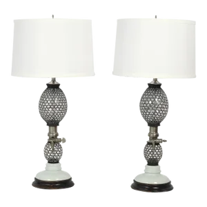 Pair of Vintage Seltzer Bottle Table Lamps