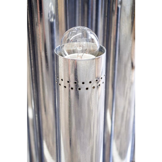 Reggiani Large Ceiling Light with 13 Chrome Lights by Goffredo Reggiani, 1970s For Sale - Image 4 of 7