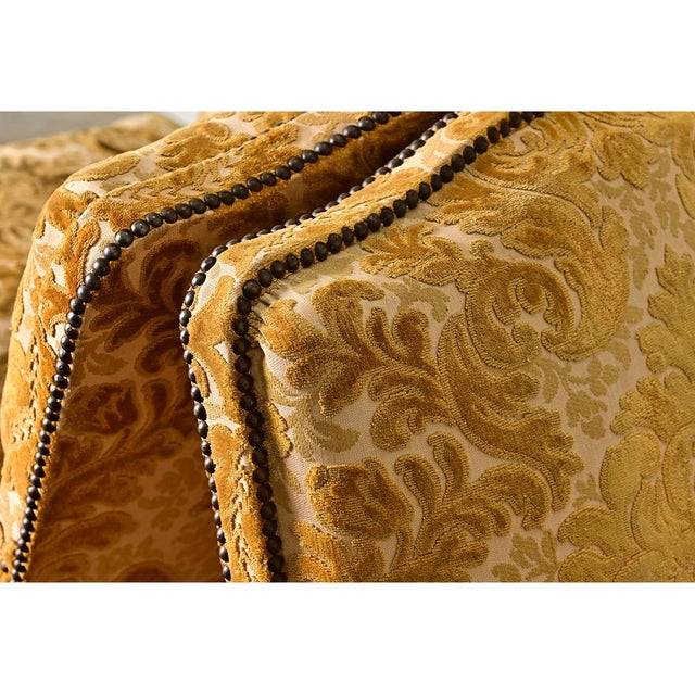 19th Century French 19th Century Pair of Louis XV Style Bergeres For Sale - Image 5 of 14