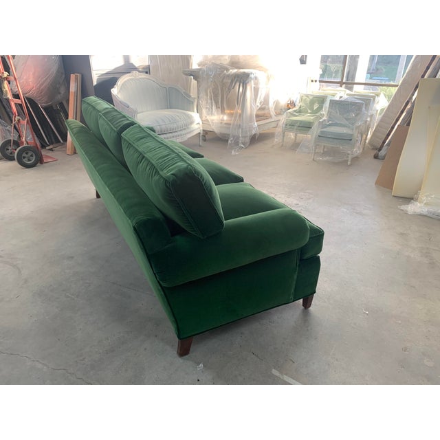 AFK Furniture Green Cotton Velvet Sofa Chairish