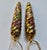 Pair of Gold Cloisonné & Crystal Ornaments For Sale - Image 11 of 17
