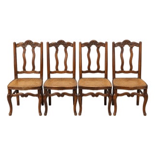 Early 19th Century Louis XV Style Dining Chairs Set of 4 For Sale
