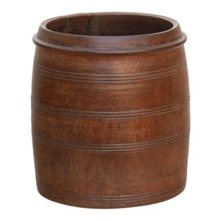 Antique Colonial Turned Grain Bowl For Sale