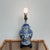 Late 20th Century Vintage Blue & White Chinoiserie Dragon Ginger Jar Table Lamp on Black Stand For Sale - Image 5 of 7
