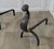 French Gothic Iron Andirons, 1800, Set of 2 For Sale - Image 4 of 6