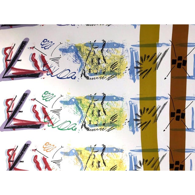 Jessica Stockholder Aspect Syllabary : Getting Wind 1 2015 Original Lithograph Printed and edited in 40 copies by...