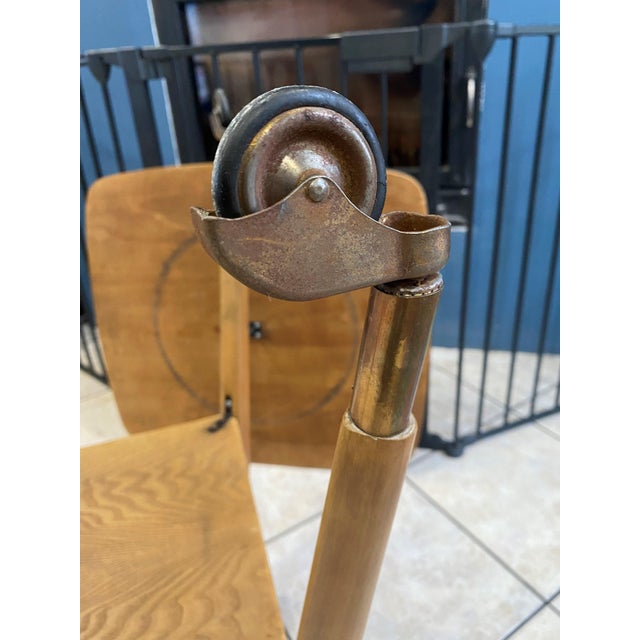 Scandinavian Style Wooden Side Table with Swivel Top, 1950s For Sale - Image 14 of 18