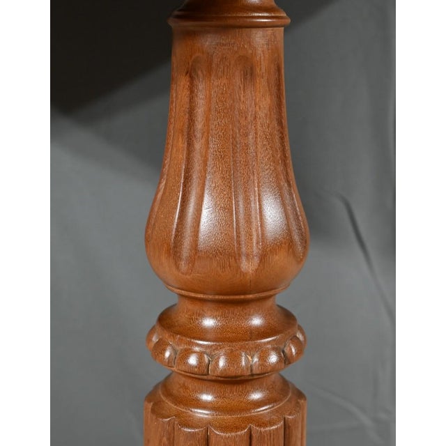 Oval Pedestal Table in Mahogany For Sale - Image 10 of 18