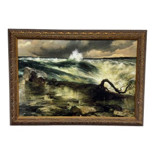 Thomas Moran "Rapids Above Niagara" Framed Hudson River School Print For Sale