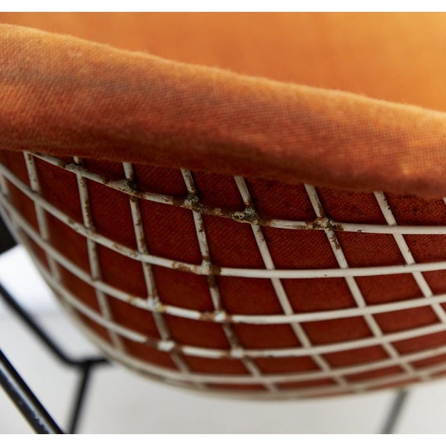 Textile Set of Bird Chair and Ottoman for Knoll, 1960s For Sale - Image 7 of 18