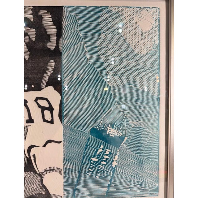 Pop Art "60s Redux/Movement" — Signed Framed Block Print, Herbert Simon 2011 For Sale - Image 3 of 7