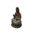 Teal Vintage Cloisonne Enamel Lotus Base Bodhisattva Metal Buddha Statue For Sale - Image 8 of 16